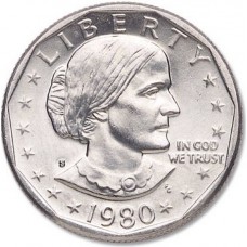 US Susan B Anthony Dollar 1980 - S